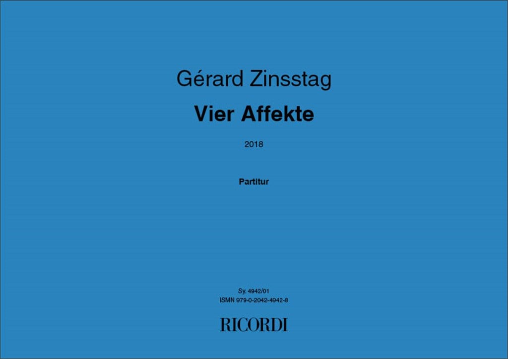 Vier Affekte 2018